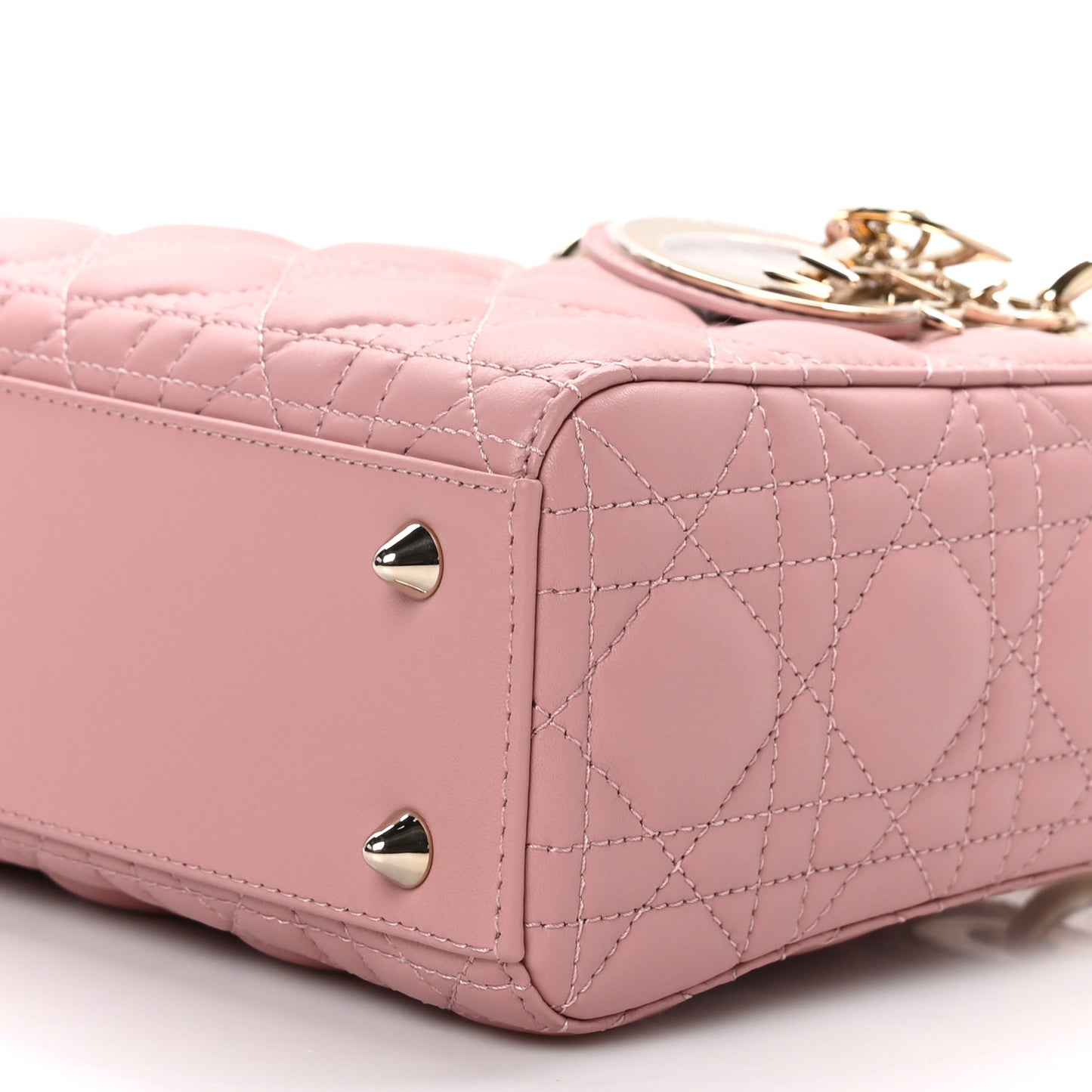 Lambskin Cannage Small My ABCDior Lady Dior Pink