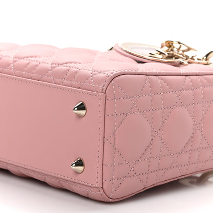 Christian Dior Lambskin Cannage Small My ABCDior Lady Dior Pink 10 of 11