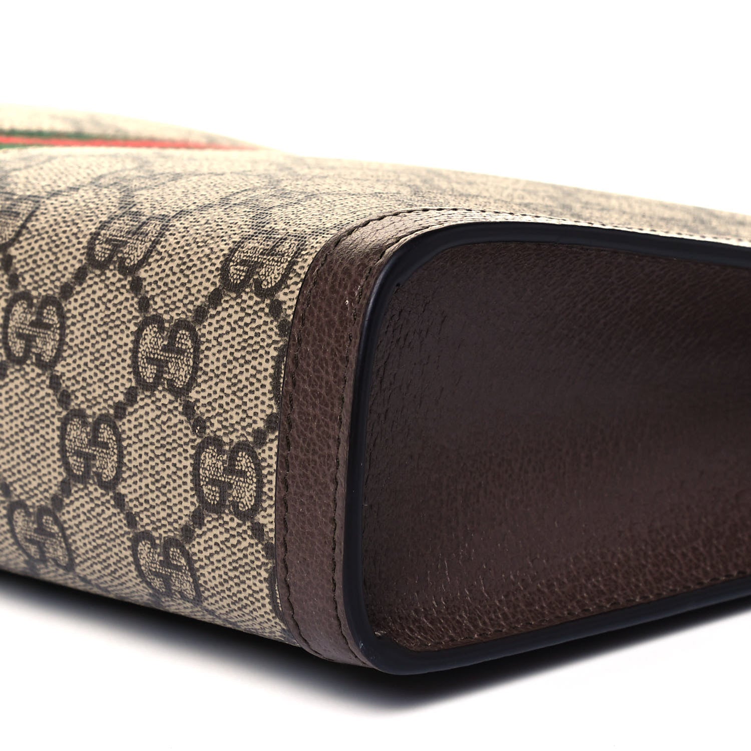 Gucci GG Supreme Monogram Web Ophidia Pouch Brown 7 of 7