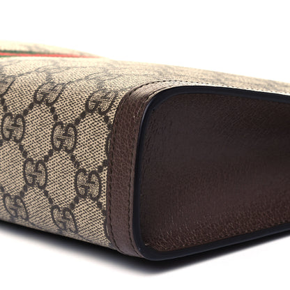 Gucci GG Supreme Monogram Web Ophidia Pouch Brown 7 of 7