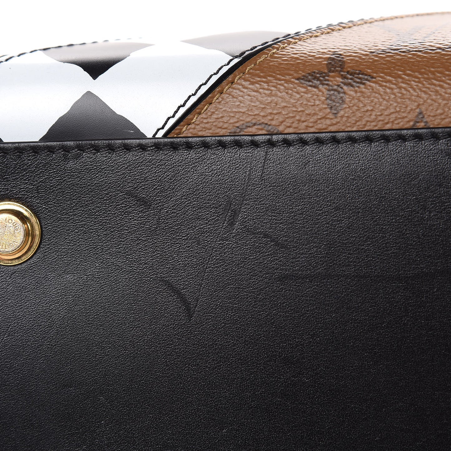 Calfskin Reverse Monogram City Steamer MM