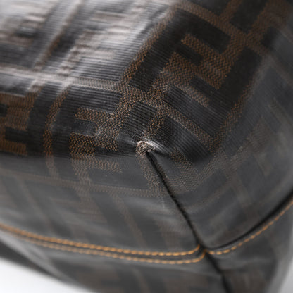 Fendi Zucca Spalmati Matrioska Small Roll Tote Tobacco Black 11 of 15