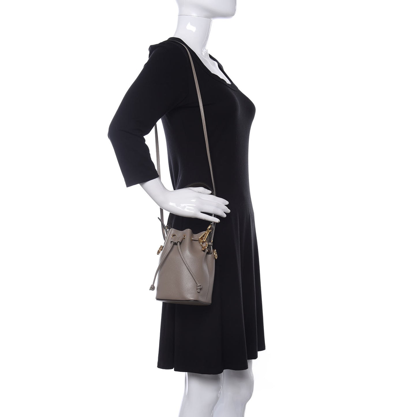 Vitello Cruise F is Fendi Mini Mon Tresor Bucket Bag Tortora