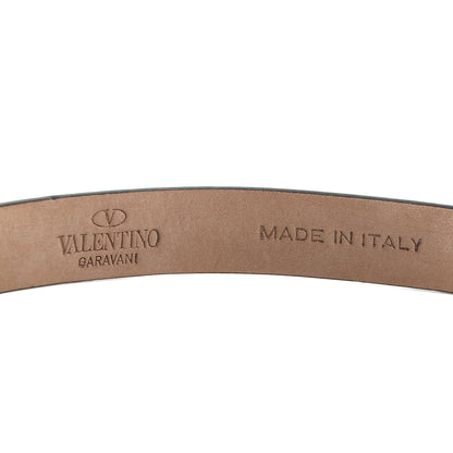 Valentino Garavani Leather Rockstud Belt Blue 90 36 3 of 5