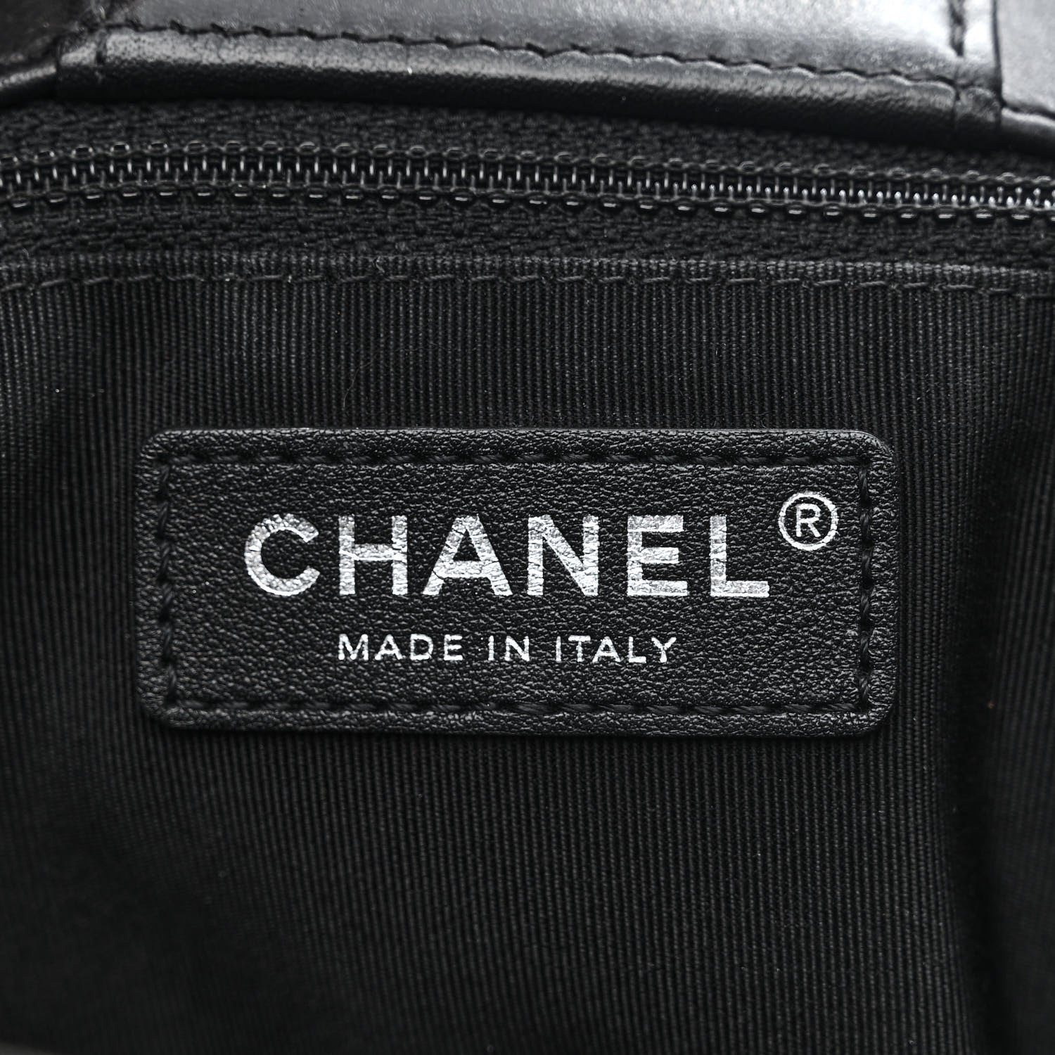 Chanel Calfskin Quilted Large Turn Lock Shopping Tote Black 6 of 11