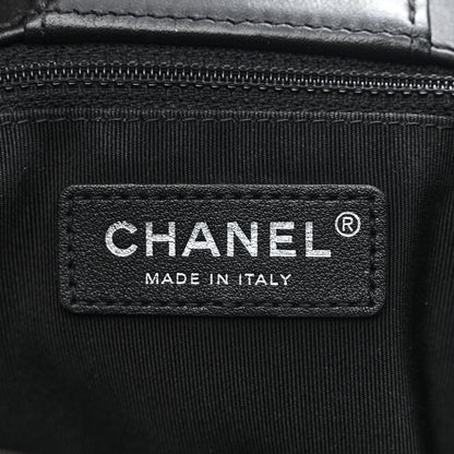 Chanel Calfskin Quilted Large Turn Lock Shopping Tote Black 6 of 11