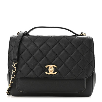 Chanel Caviar Quilted Large Business Affinity Flap Black 1 of 10