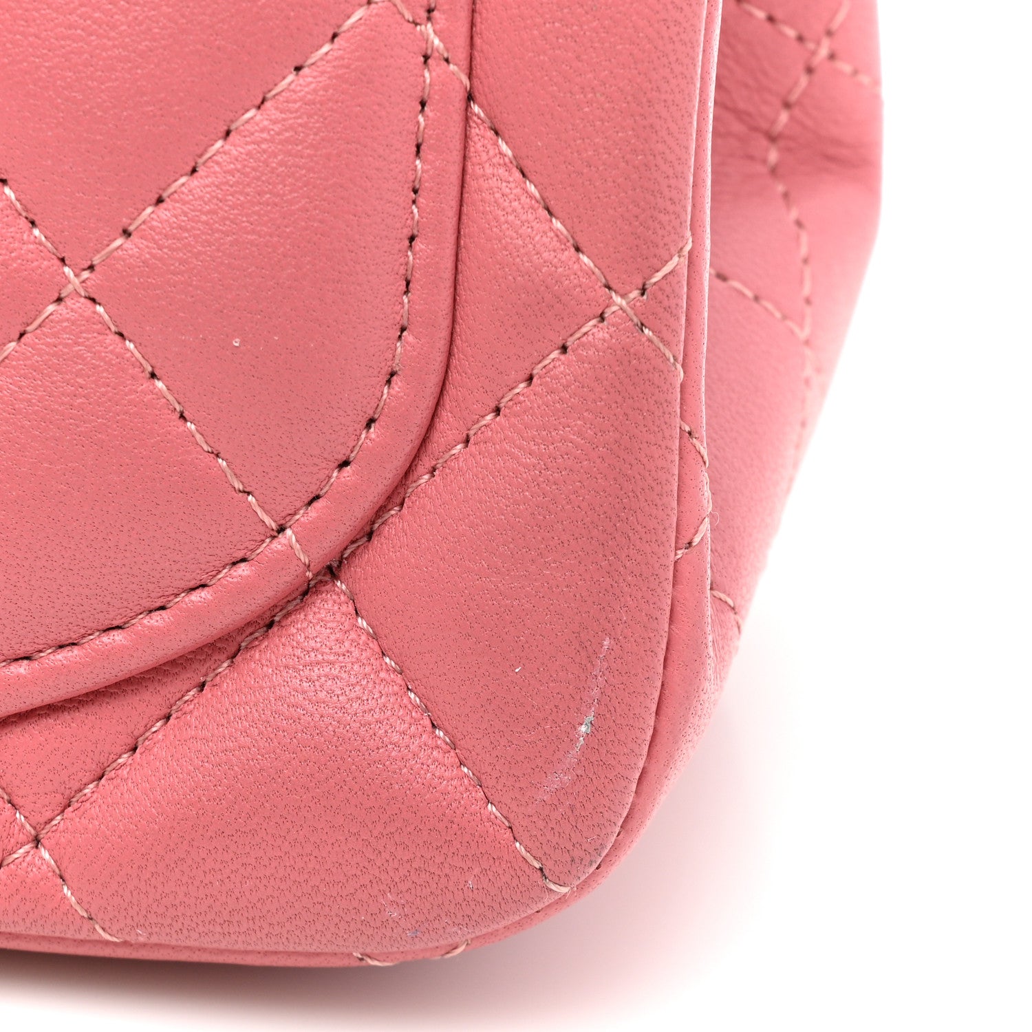 Chanel Lambskin Quilted Mini Square Flap Pink 13 of 13
