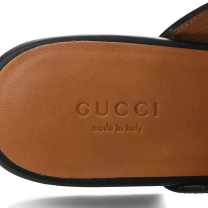 Gucci Calfskin Womens Princetown Slippers 37.5 Black 7 of 8