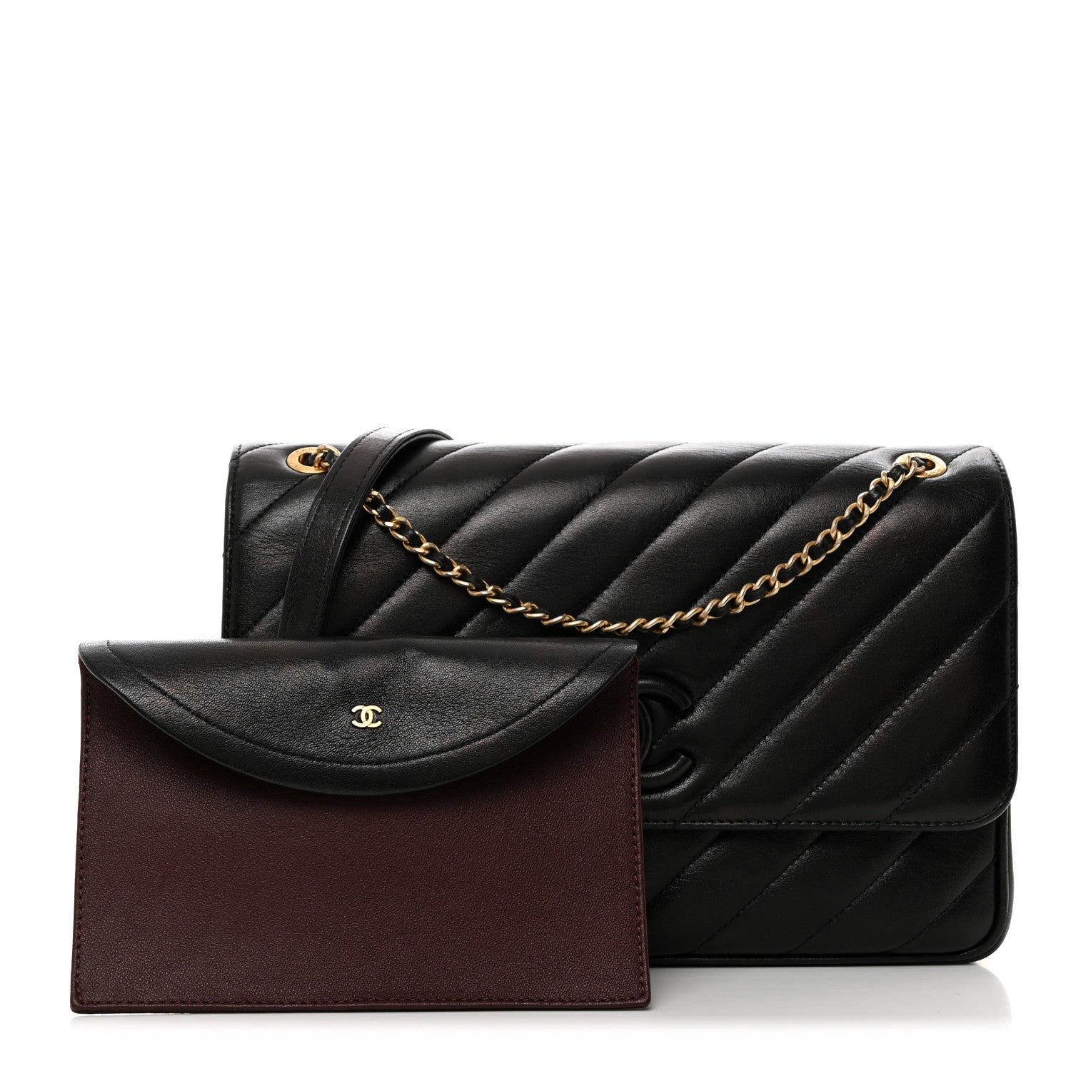Chanel Lambskin Quilted Jumbo Coco Vintage Flap Black 2 of 11