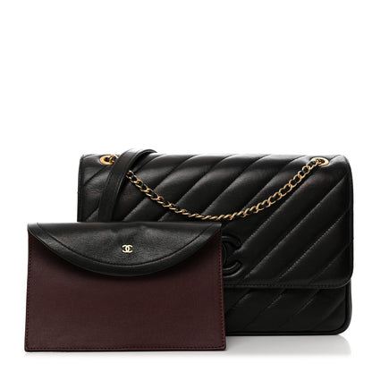 Chanel Lambskin Quilted Jumbo Coco Vintage Flap Black 2 of 11