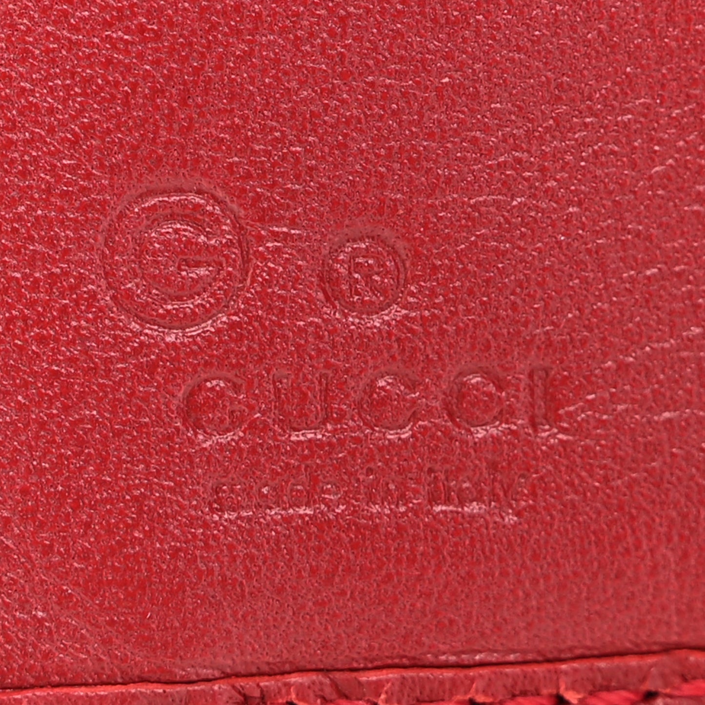 Microguccissima Bi-Fold Wallet Red