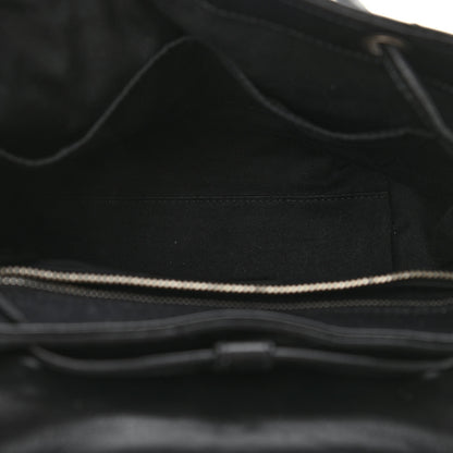 Saint Laurent Calfskin Y Quilted Monogram Small Loulou Backpack Black 5 of 12