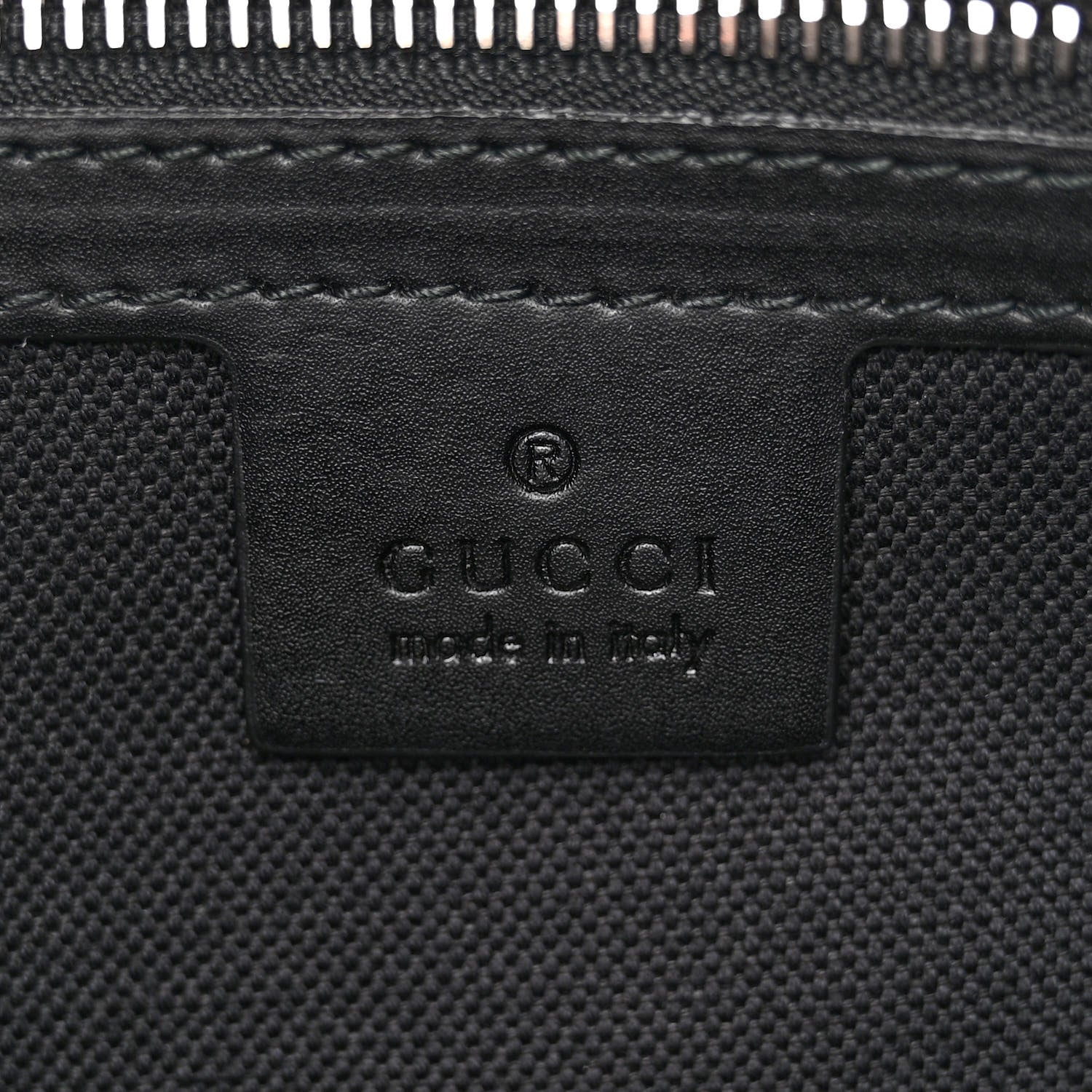 Gucci Soft GG Supreme Monogram Appia Calfskin Web East West Messenger Bag Black Grey 6 of 11