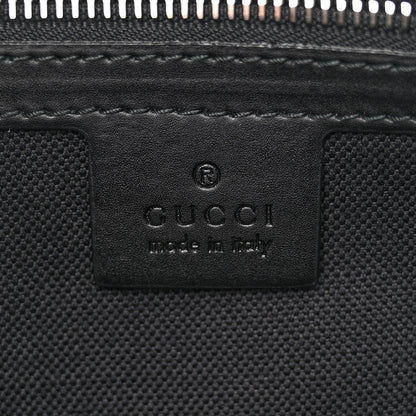 Gucci Soft GG Supreme Monogram Appia Calfskin Web East West Messenger Bag Black Grey 6 of 11
