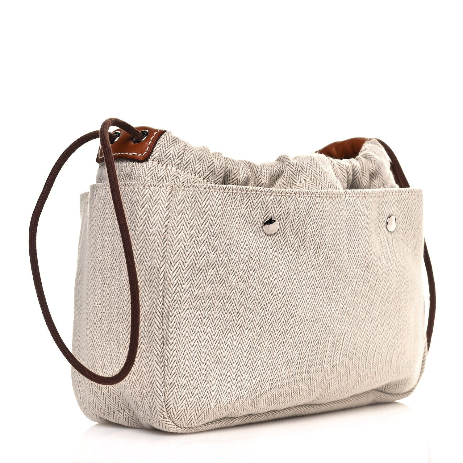 Hermes Canvas Barenia Fourbi 20 PM Pouch Naturel Fauve 3 of 8