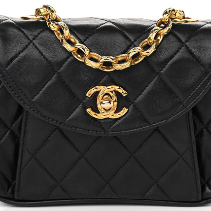 Chanel Lambskin Quilted Mini Flap Black 10 of 10
