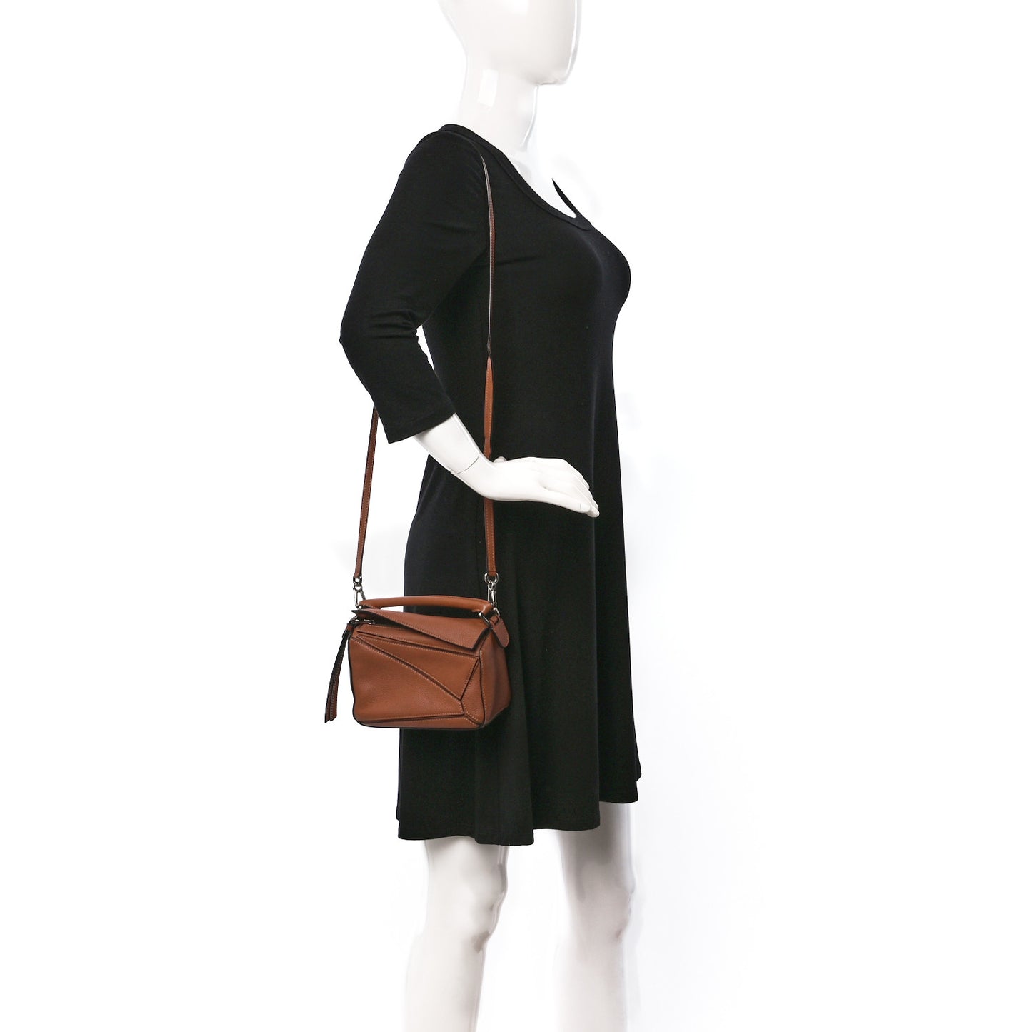 Calfskin Mini Puzzle Bag Tan