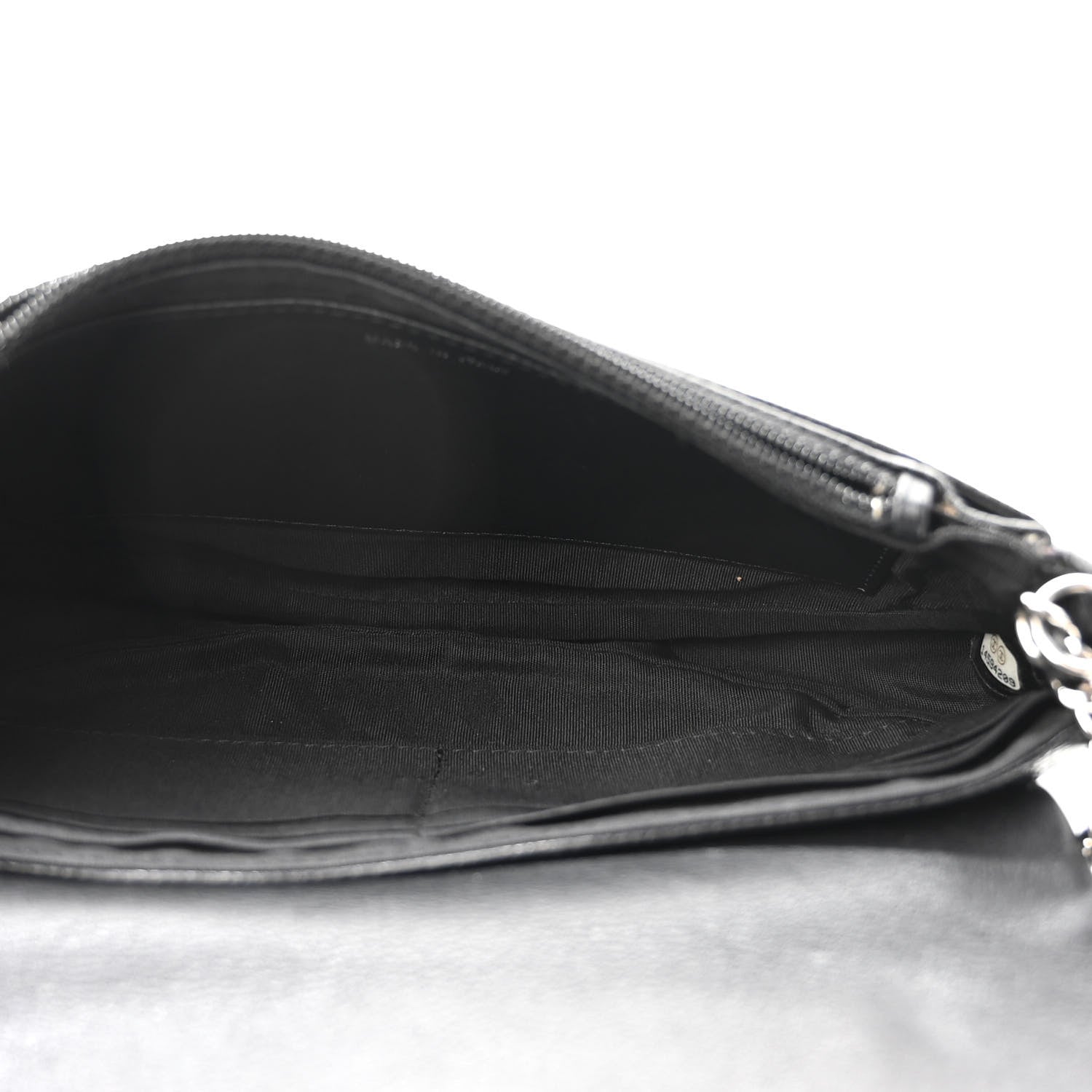 Chanel Caviar Half Moon Wallet On Chain WOC Black 5 of 12
