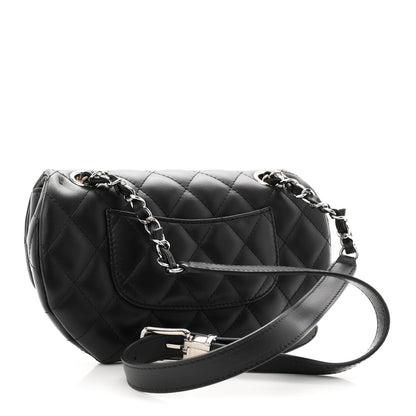 Chanel Calfskin Quilted CC Uniform Flap Belt Bag Black 3 of 11