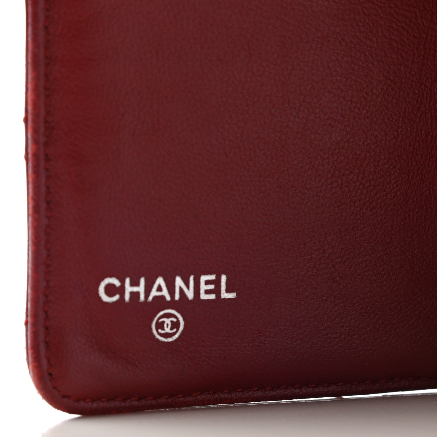 Chanel Lambskin Quilted Zipped Pocket Wallet Red 7 of 13