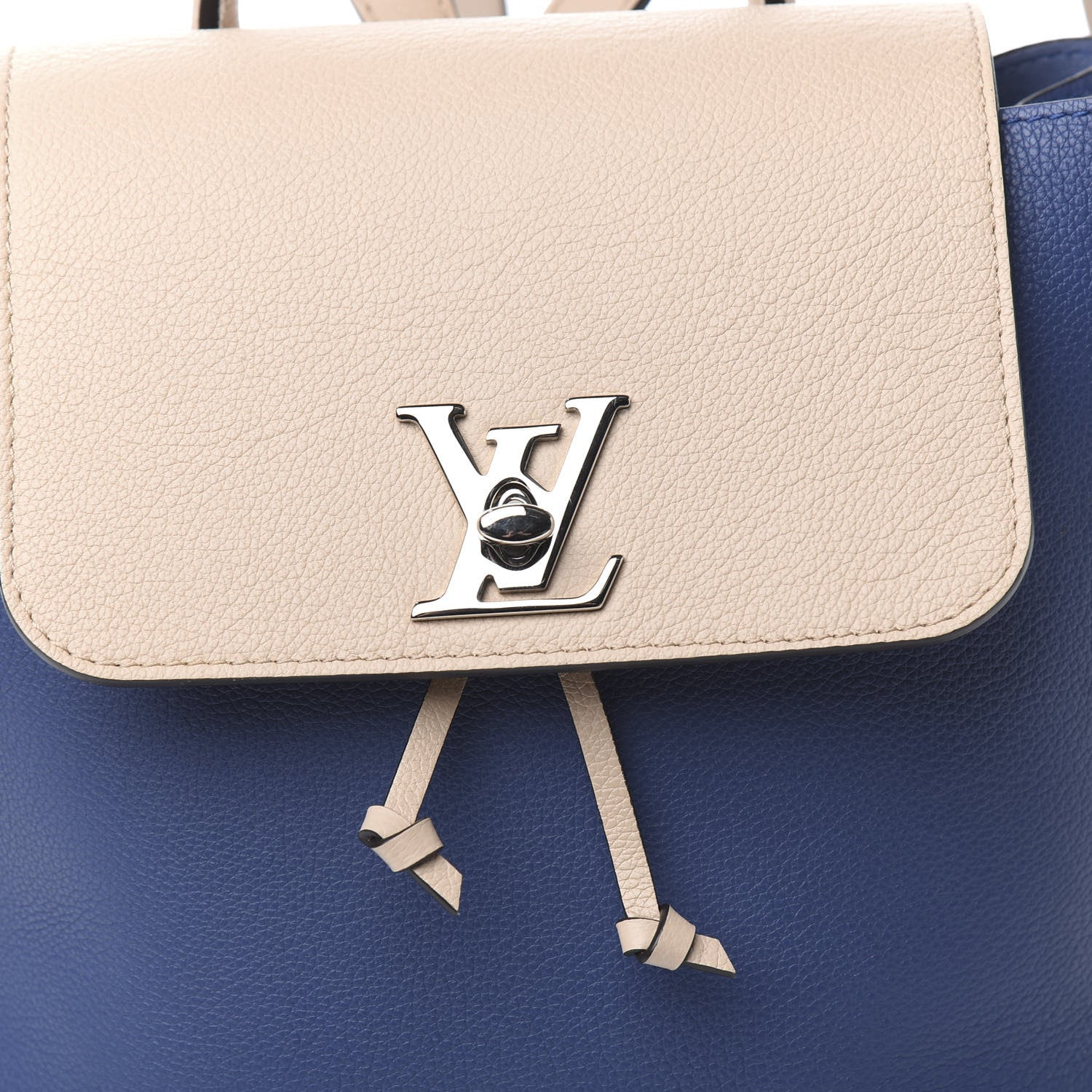 Louis Vuitton Calfskin Lockme Backpack Denim 7 of 9