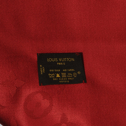 Louis Vuitton Wool Silk Monogram Shawl Orient 5 of 5