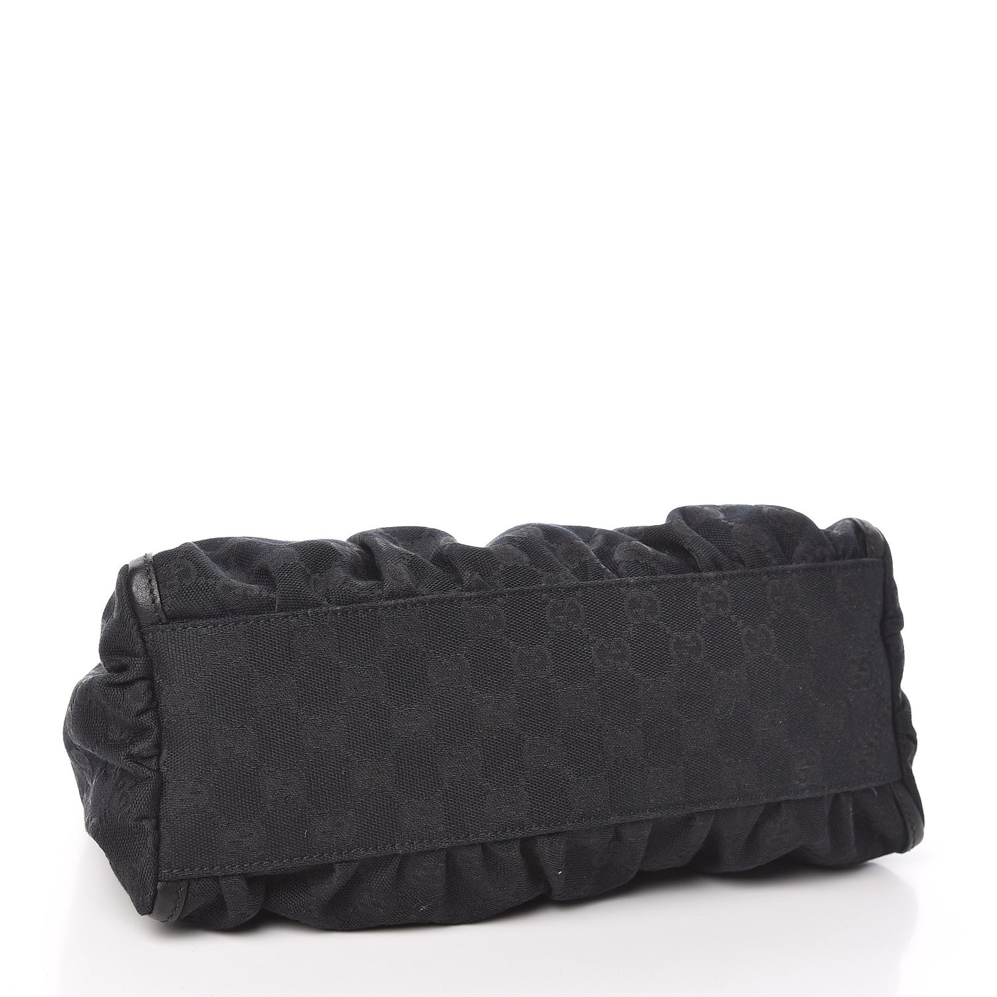 Monogram Medium D Gold Ring Hobo Black