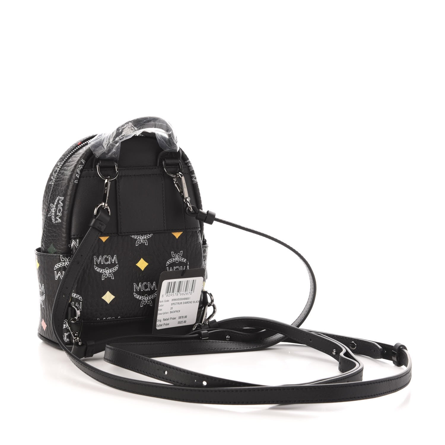 MCM Visetos Spektrum X-Mini Backpack Black 2 of 8