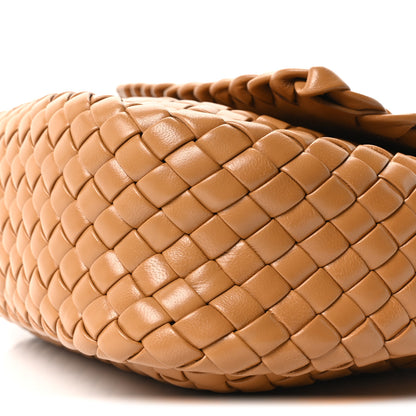 Bottega Veneta Nappa Intreccicio Padded Cobble Shoulder Bag Caramel 10 of 10
