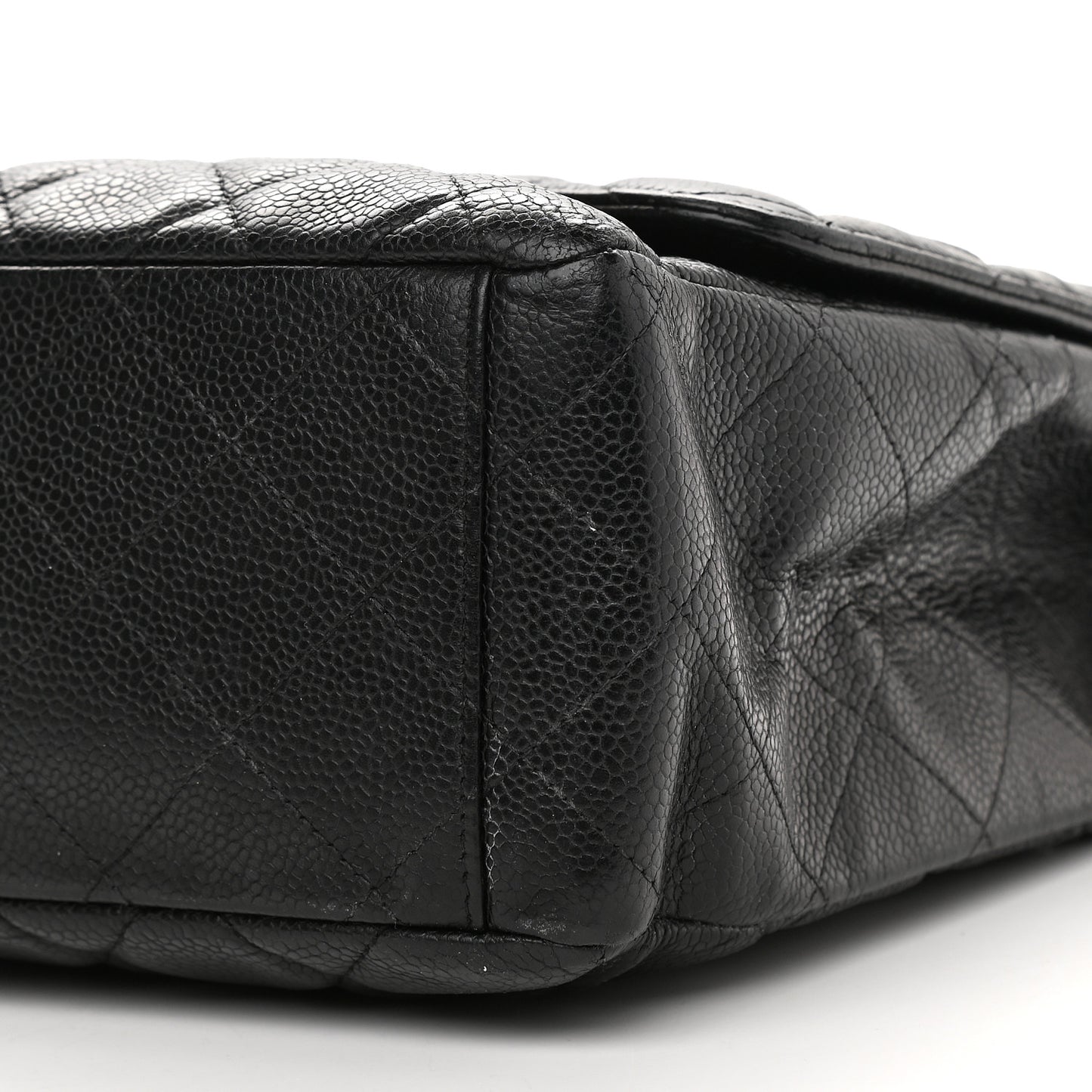 Caviar Quilted Maxi Single Flap Black