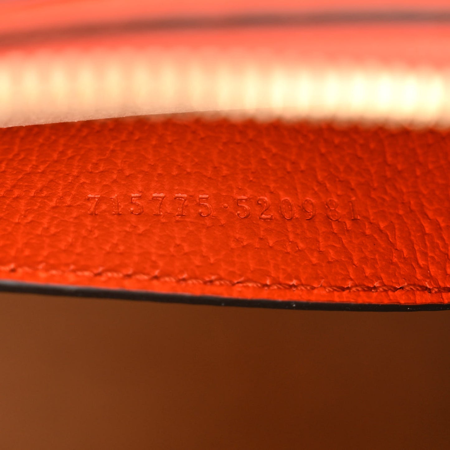 Textured Dollar Calfskin Mini Diana Dome Tote Bag Deep Orange Spicy Cyclamin