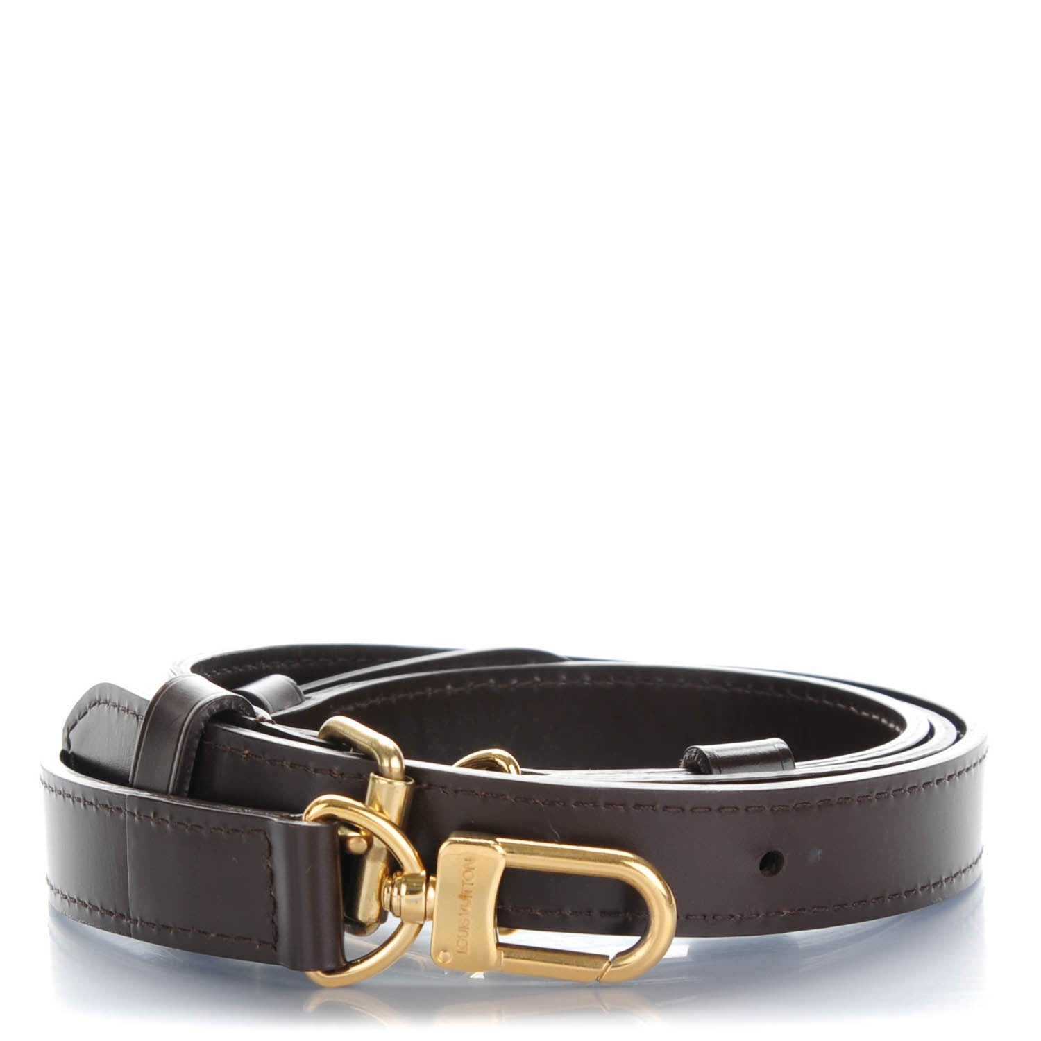 Louis Vuitton Calfskin 16mm Adjustable Shoulder Strap Brown 1 of 6