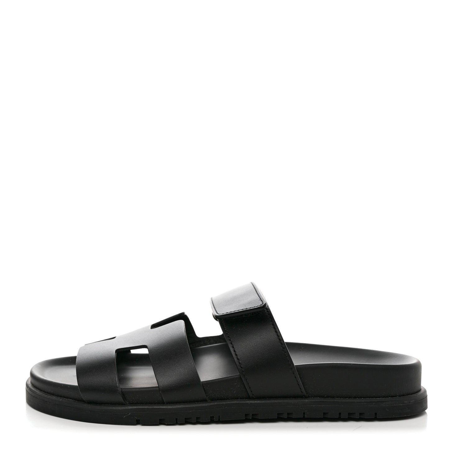 Calfskin Womens Chypre Sandals 36.5 Black
