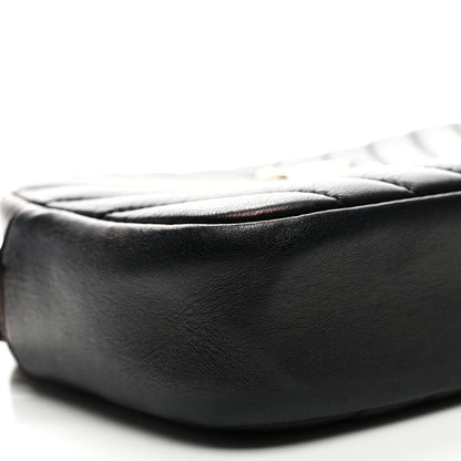 Chanel Lambskin Chevron Quilted Camera Case Black 9 of 11