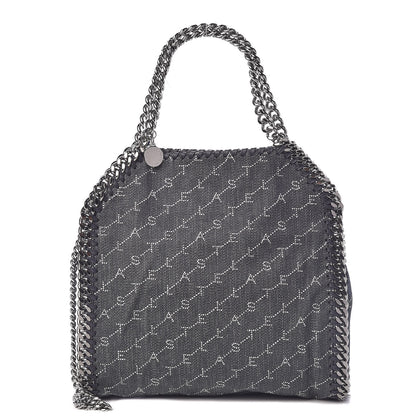 Stella McCartney Denim Logo Mini Falabella Tote Navy 1 of 10