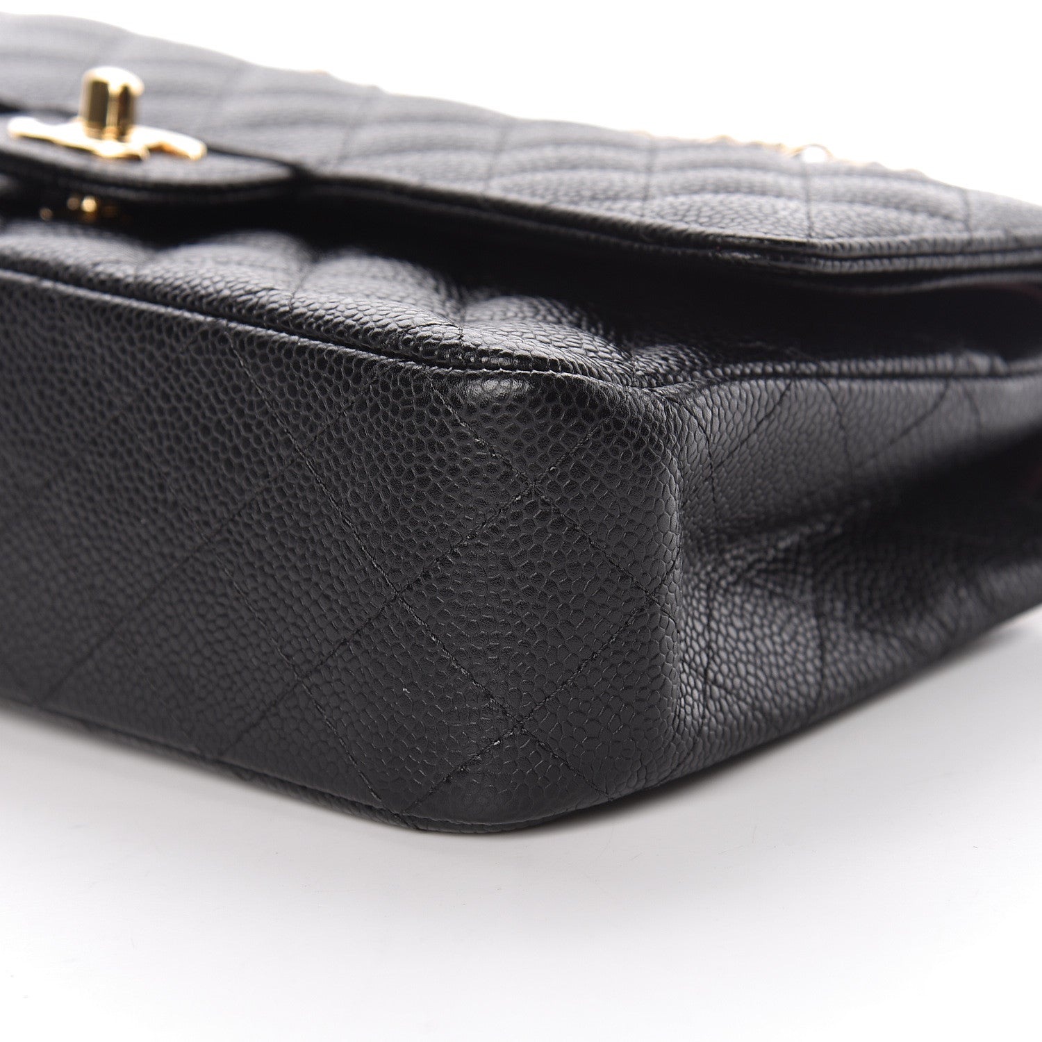 Chanel Caviar Quilted Medium Double Flap Black 9 of 11