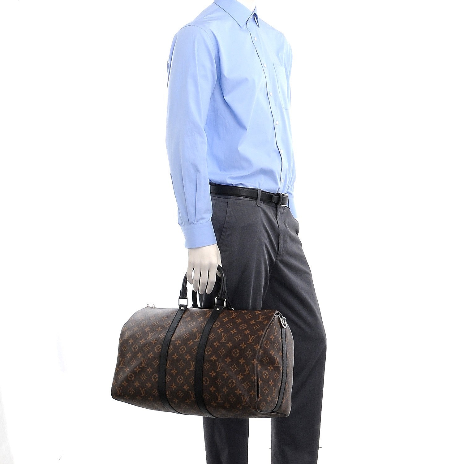 Louis Vuitton Monogram Macassar Keepall Bandouliere 45 3 of 8