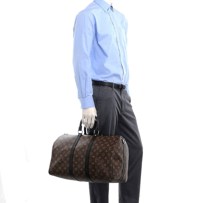 Louis Vuitton Monogram Macassar Keepall Bandouliere 45 3 of 8