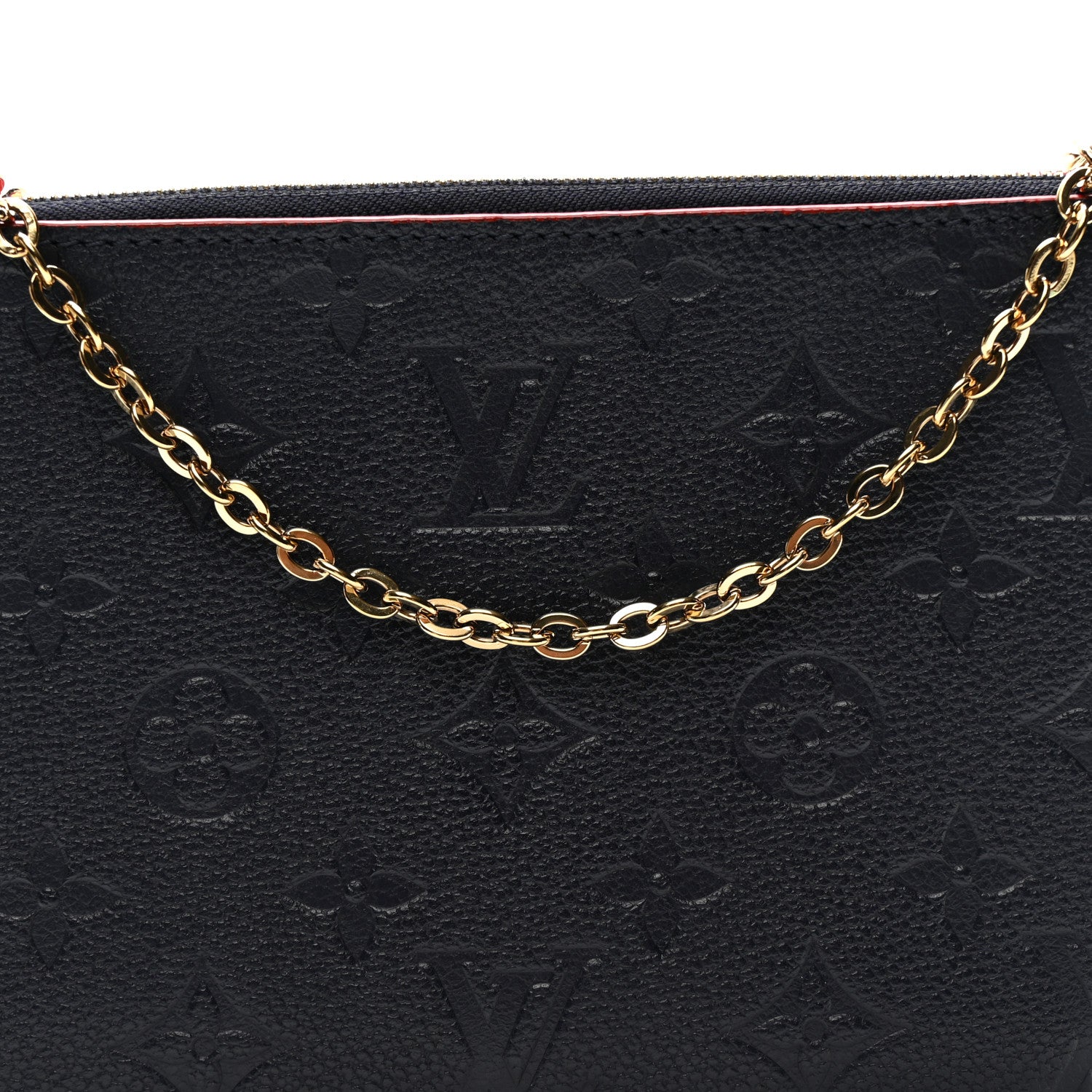 Louis Vuitton Empreinte Double Zip Pochette Marine Rouge 9 of 11