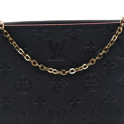 Louis Vuitton Empreinte Double Zip Pochette Marine Rouge 9 of 11