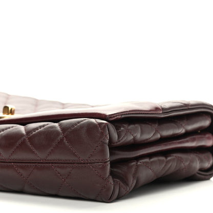 Chanel Calfskin Quilted Jumbo Soft Elegance Flap Bordeaux 10 of 10
