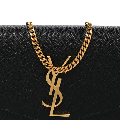 Saint Laurent Grain De Poudre Uptown Chain Wallet Black 8 of 10