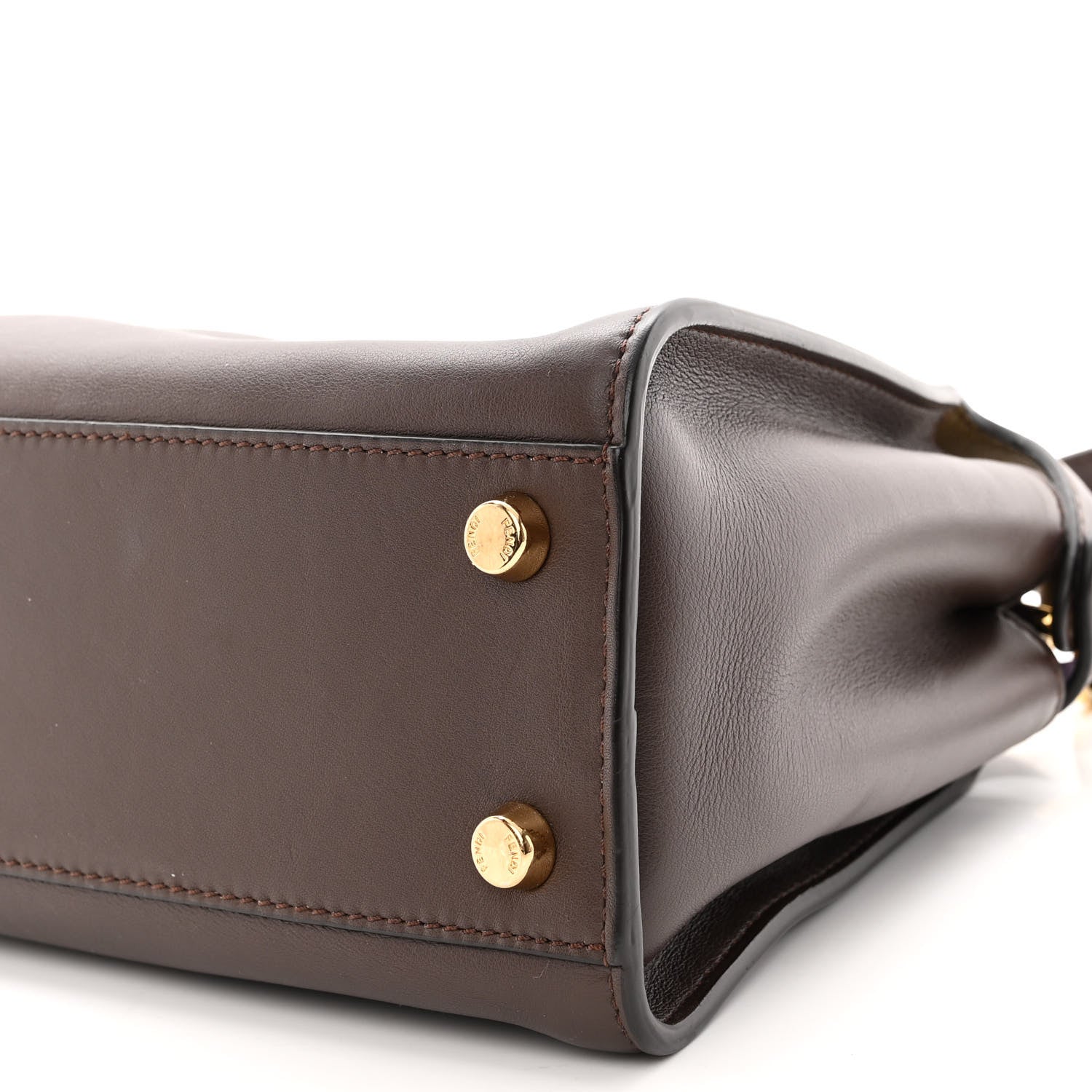 Fendi Vitello Tahiti Burro Bi-Color Medium Peekaboo Iconic Essentially Satchel Maya Purple Rain 10 of 10