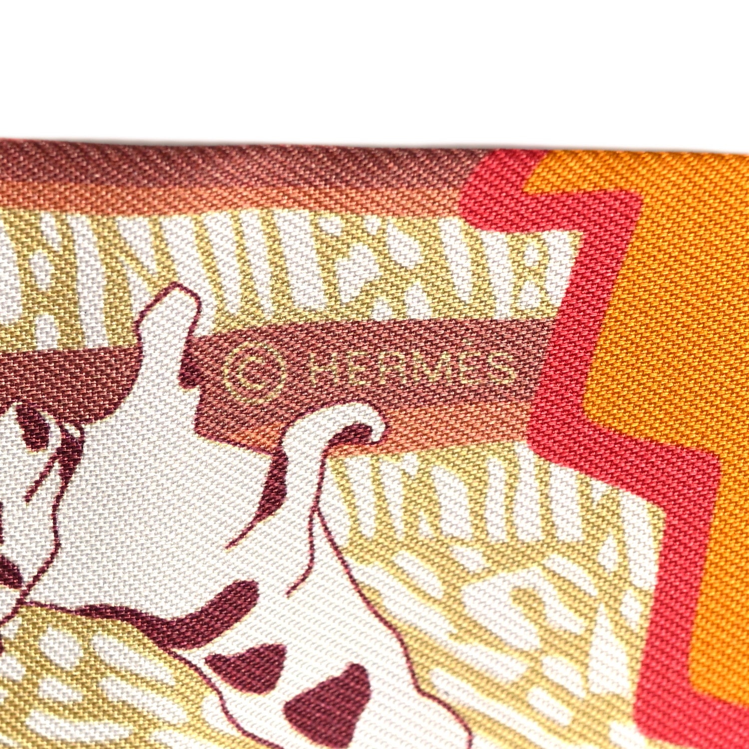 Hermes Silk En Liberte Twilly Rose Bleu Rouge 4 of 4