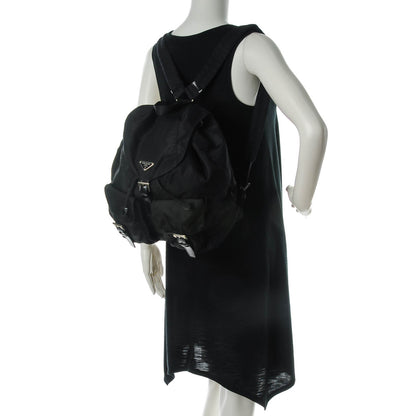 Prada Nylon Vela Medium Backpack Black 2 of 7