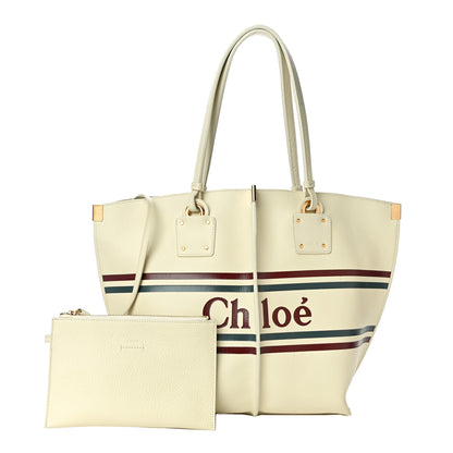 Chloe Smooth Calfskin Medium Vick Tote Off White 1 of 12