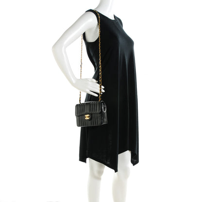 Chanel Lambskin Vertical Quilt Mini Square Flap Black 2 of 8