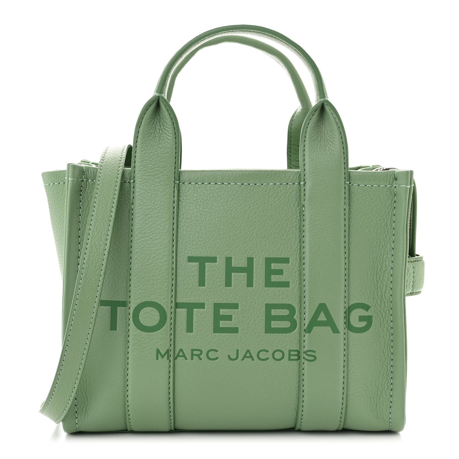 Marc Jacobs Grained Calfskin Small The Tote Bag Aspen Green 1 of 12