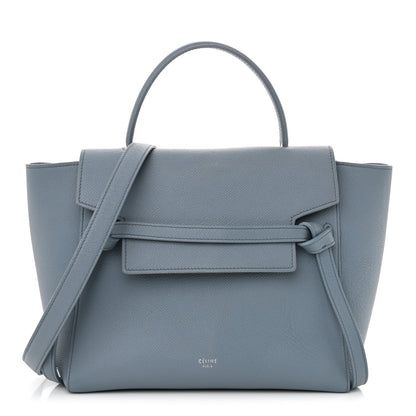 Celine Grained Calfskin Micro Belt Bag Washed Blue 1 of 11